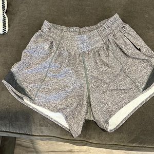 Lululemon grey shorts size 4 length 4 inches slightly used